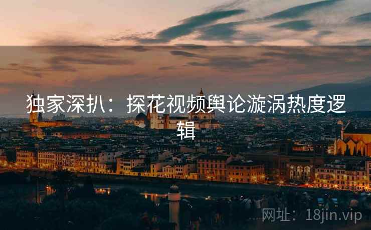 独家深扒：探花视频舆论漩涡热度逻辑
