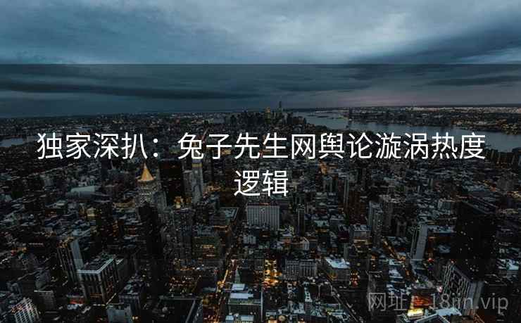 独家深扒：兔子先生网舆论漩涡热度逻辑