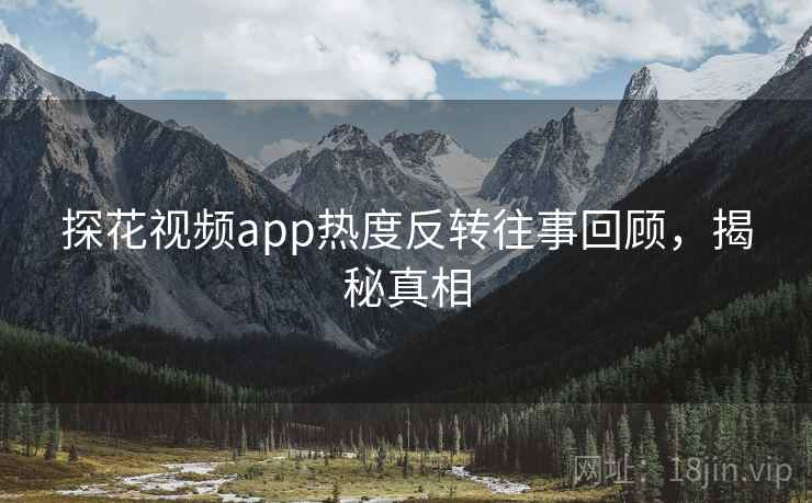 探花视频app热度反转往事回顾，揭秘真相